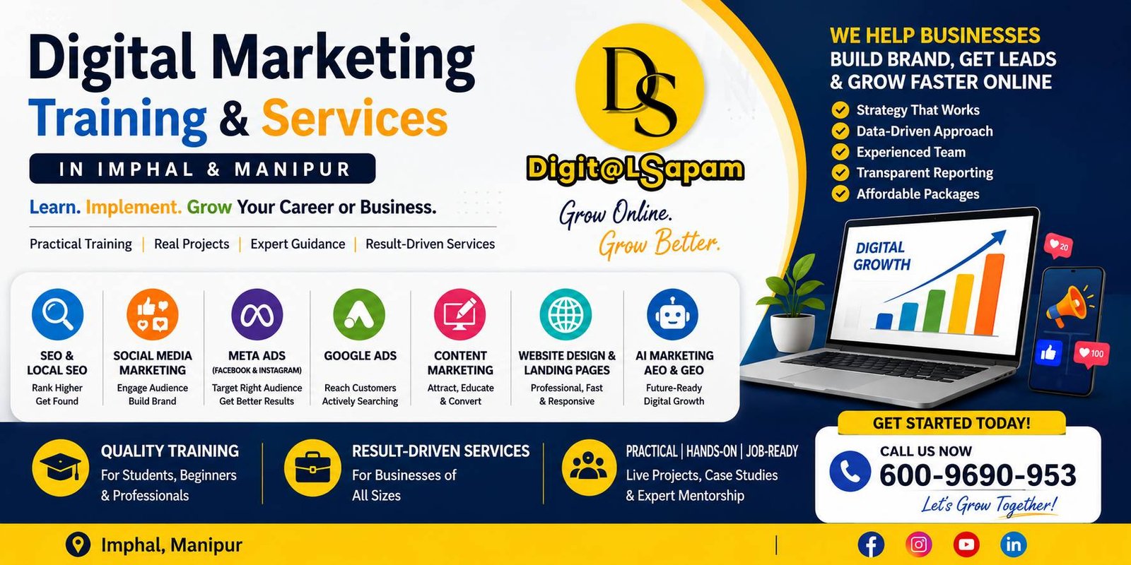 Digital Marketing Services & Training in Imphal, Manipur | DigitalSapam